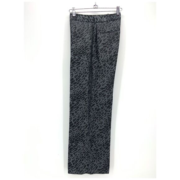 Equipment Arwen Pants Womens 2 Leopard Print Grey Silk‎ Wide Leg Preppy Mob Wife - Picture 9 of 13